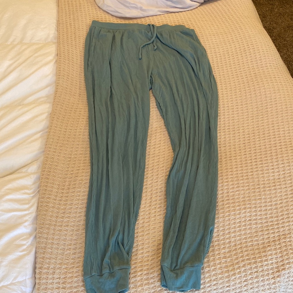 Teal Alo yoga relaxed knit jogger